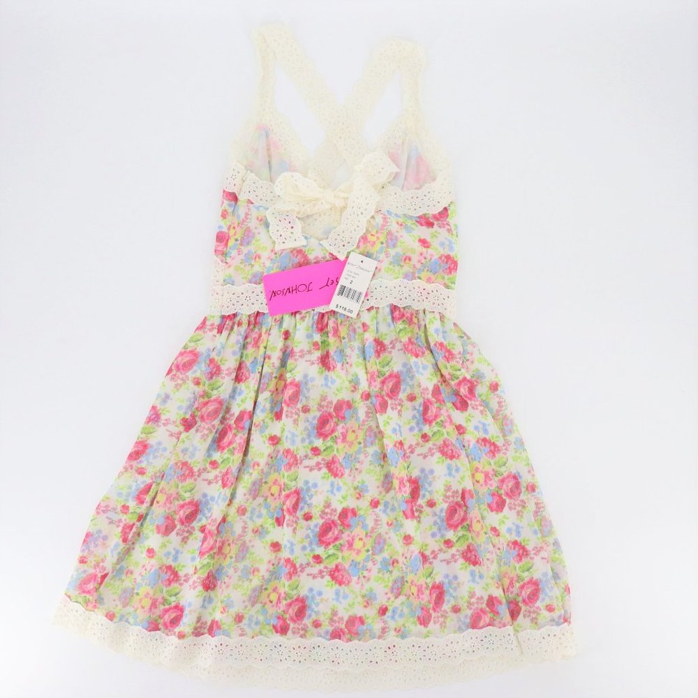 SOLD - NWT Betsey Johnson Floral Mini Dress - Picture 3 of 14